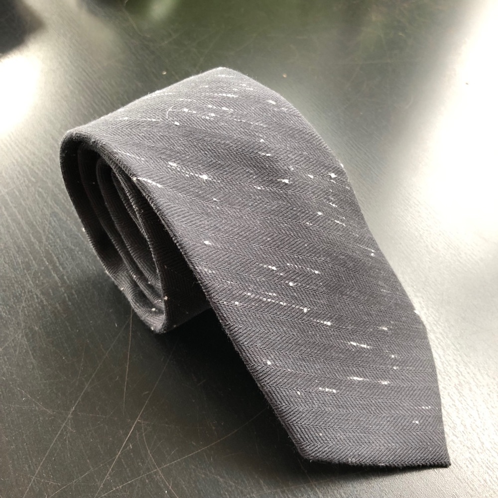 🆕Sprezza Skinny Tie- Black and white-